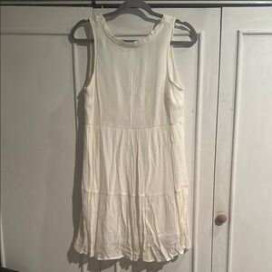 Sleeveless Cream Dress